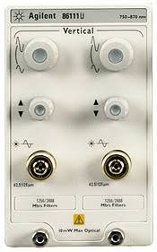 Agilent / Keysight 86111U 15 GHz dual channel optical module 750-860 nm