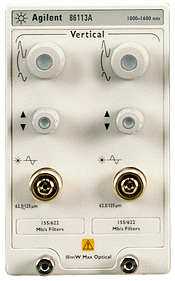 Agilent / Keysight 86113A 3 GHz dual channel amplified optical module 1000-1600 nm
