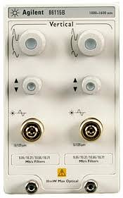 Agilent / Keysight 86115B 28 GHz dual channel optical module 1000-1600 nm 9/125 fibers