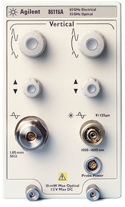 Agilent / Keysight 86116A 40 to 65 GHz Optical and 80 GHz Electrical Plug-in Modules