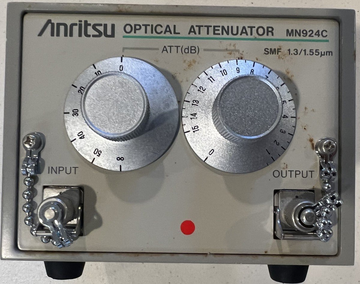 Anritsu MN924C Variable Optical Attenuator Calibrated