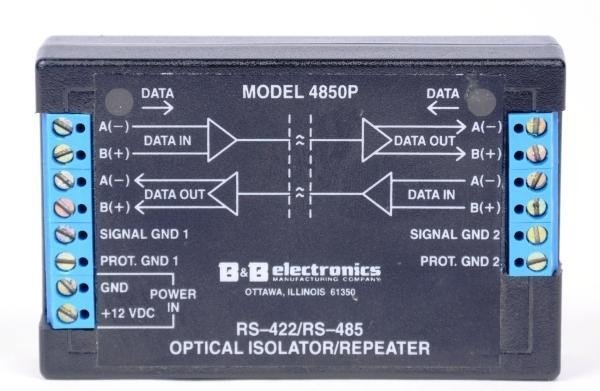 B and B Electronics 4850PIN RS-485 Optical Isolator / Repeater
