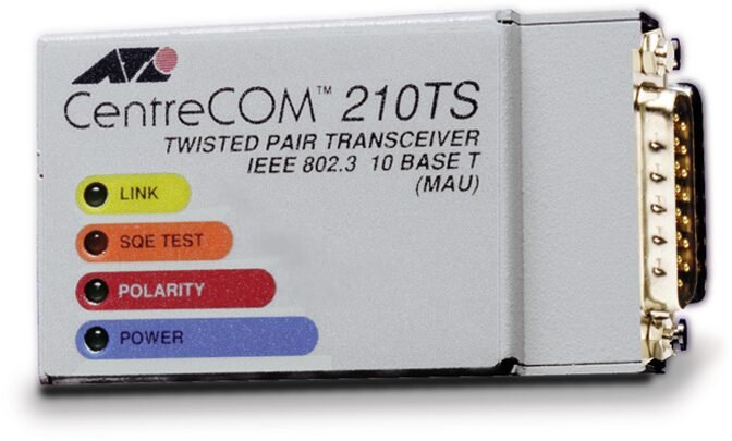 Allied Telesis AT-210TS Slim-Line CentreCOM Twisted Pair Transceiver