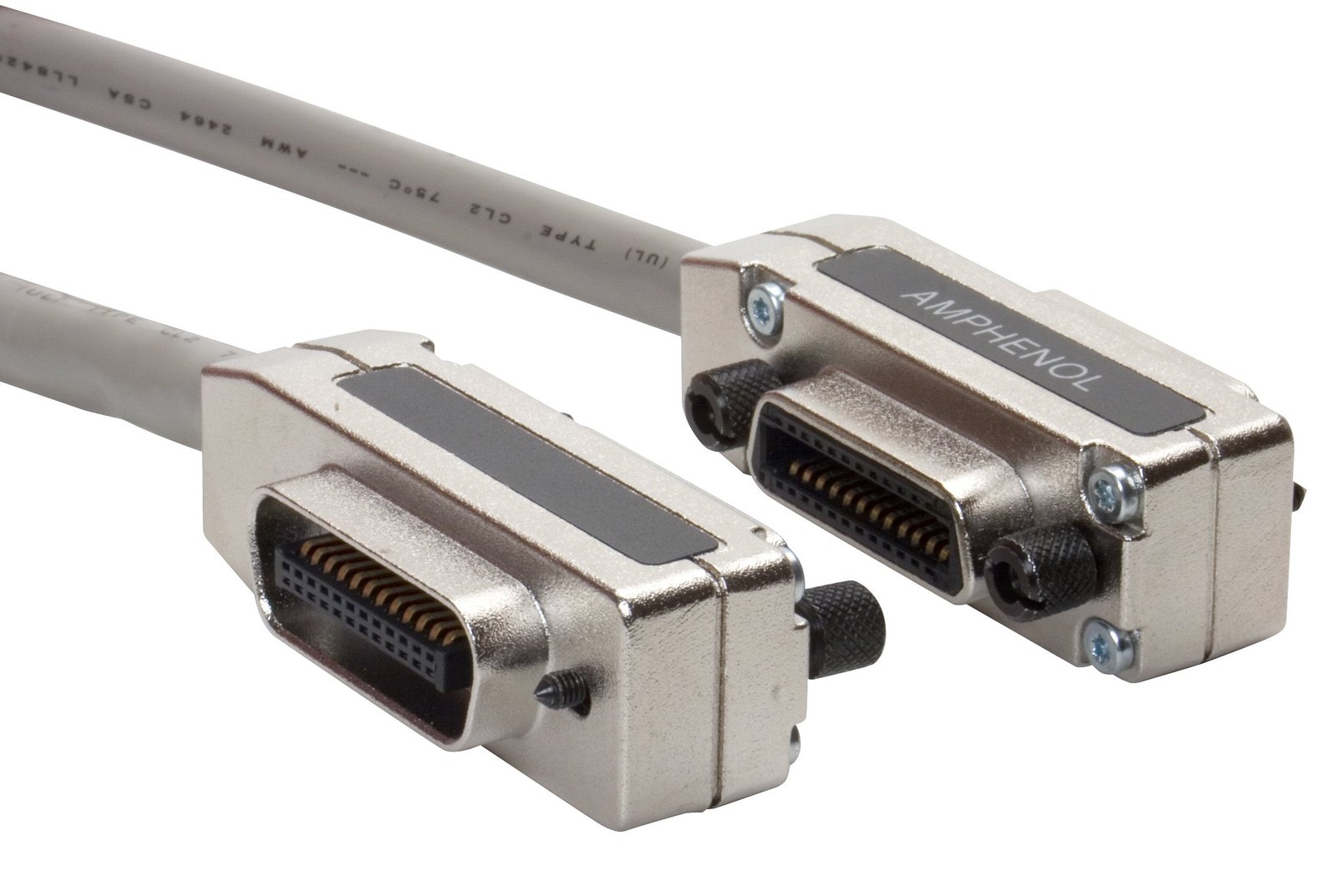 Amphenol GP-IE515546DS-002 Double Shielded GPIB Cable (IEEE-488 Cable) W / Stackable GPIB Connectors (24-PIN M / F) 2M
