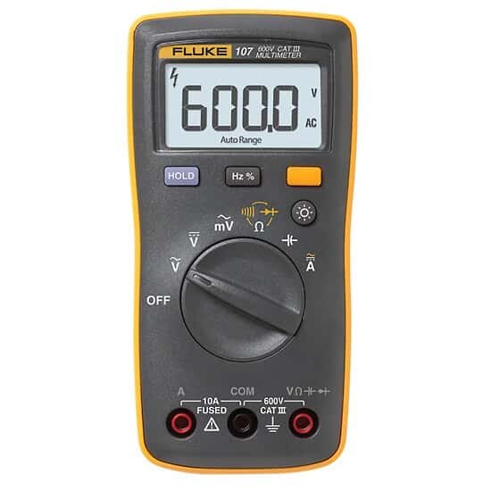Fluke 107 ESP Digital Multimeter, CAT III, 600 V
