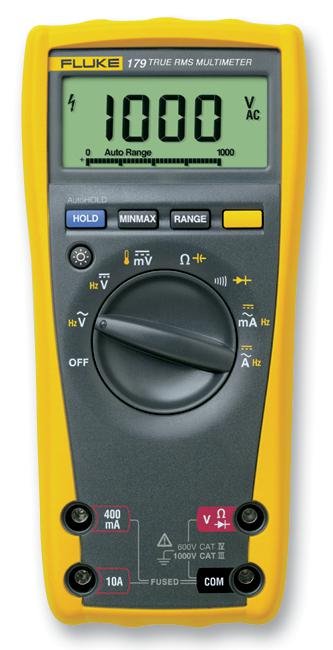 Fluke 179 True RMS Digital Multimeter with built-in thermometer