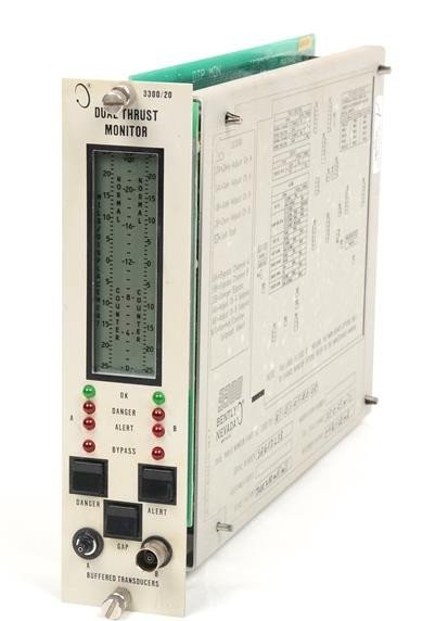GE / Bently Nevada 3300/20-01-01-01-01-00 Dual Thrust Position Monitor