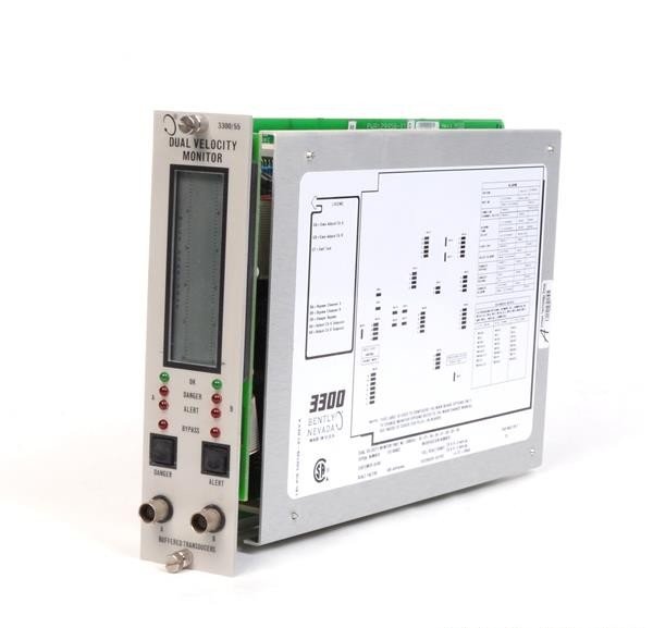 GE / Bently Nevada 3300/55-01-04-03-03-00-00-05-00 Dual Velocity Monitor