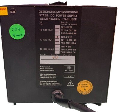Gossen Konstanter 3211-K212 DC Power Supply 32V 1A