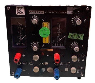 Gossen Konstanter 32d5k011 DC Power Supply 2X8V 2A