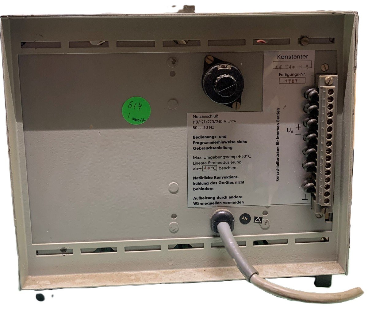 Gossen Konstanter 44T40R5 DC Power Supply 40V 5A