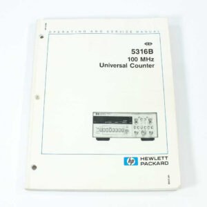 HP 05316-90014 5316B 100MHz Universal Counter Operating and Service Manual