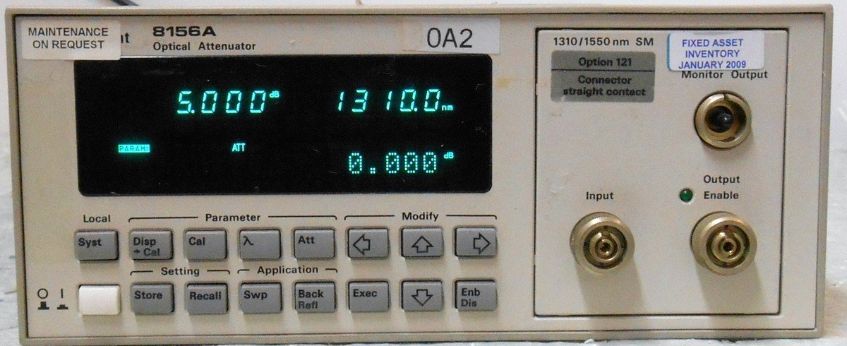 HP 8156A Optical Attenunator Option 121