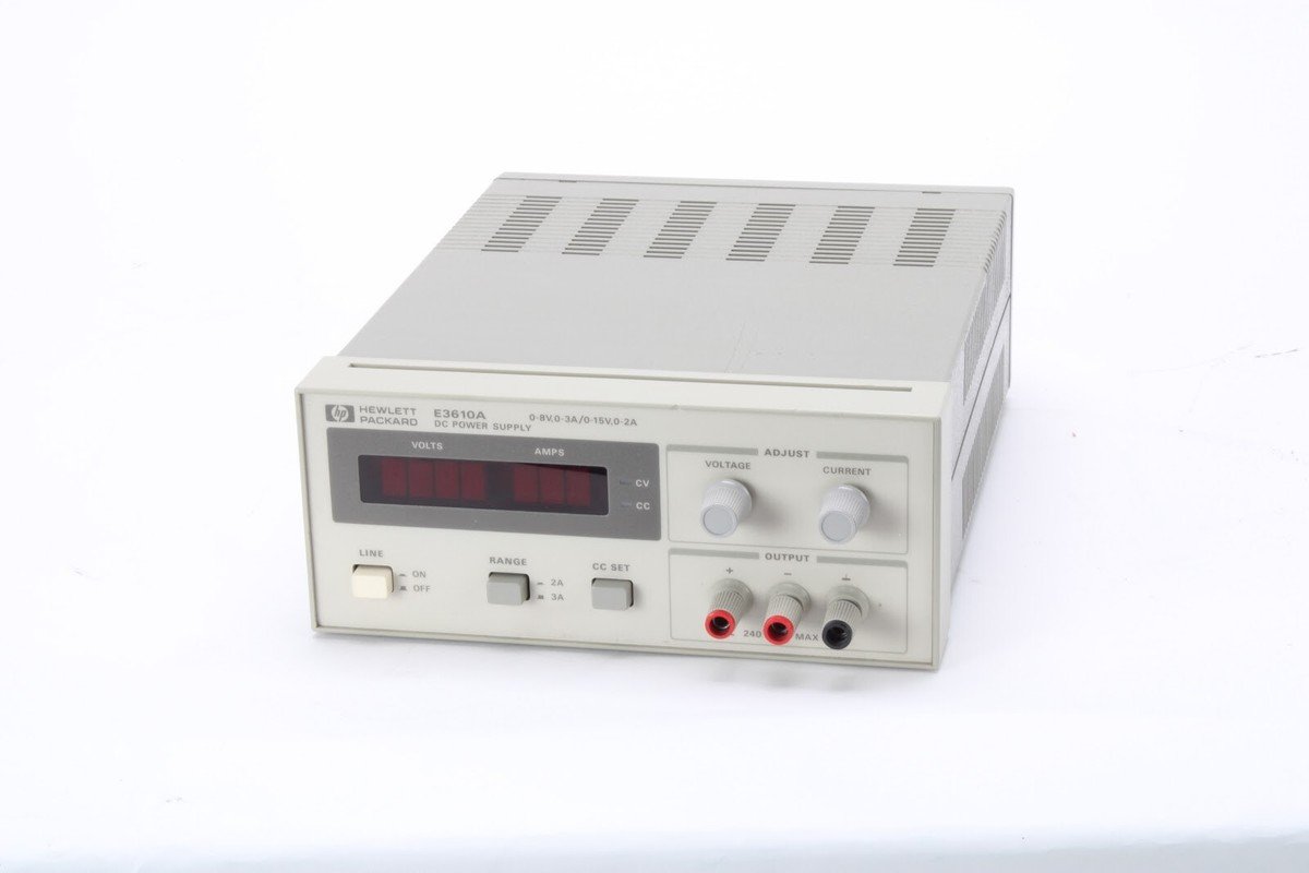 HP AGILENT E3610A DC POWER SUPPLY 0-8V 0-3A/0-15V 0-2A