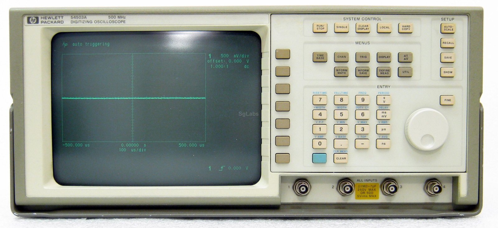 HP / Agilent 54503A 500 MHz digitizing oscilloscope