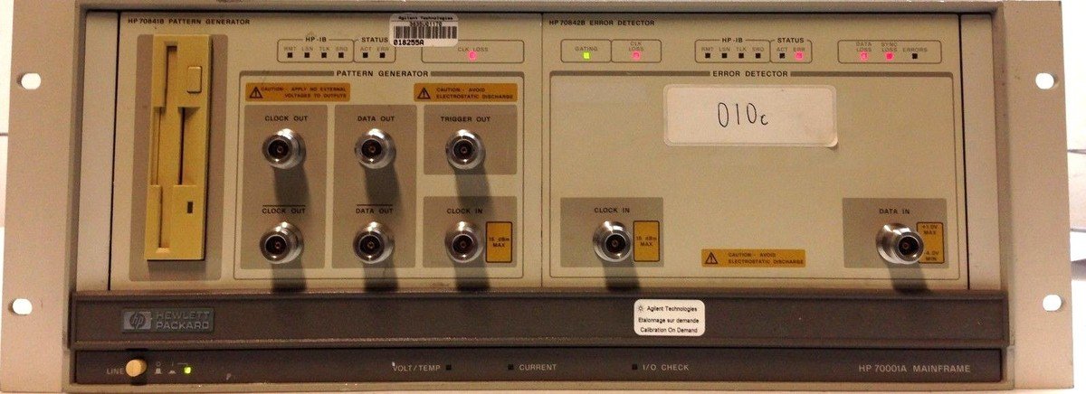 HP / Agilent 70001A W/ 70841B, 70842B Pattern Generator OPT H50