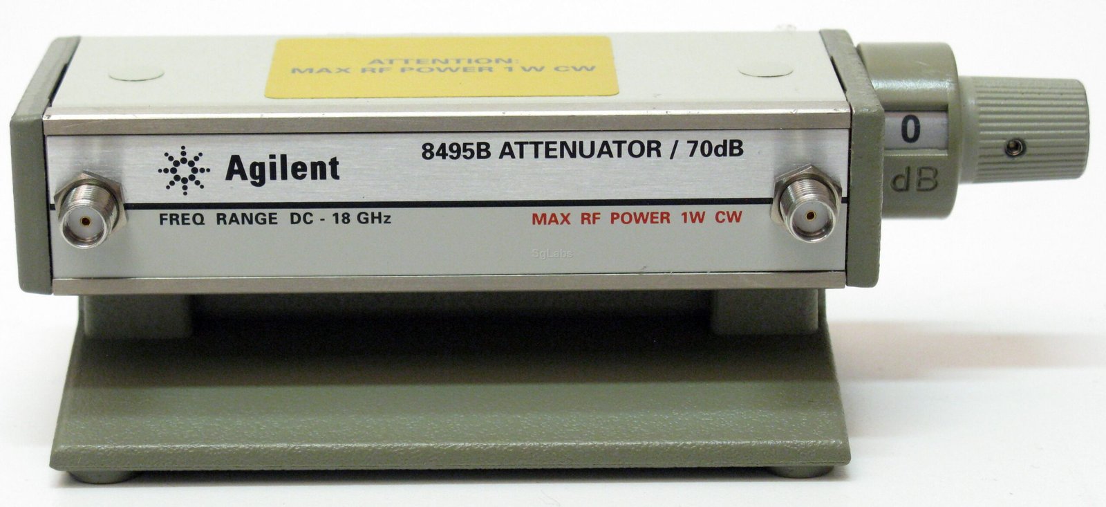 HP / Agilent 8495B Manual Attenuator, 18 GHz, 70 dB, 10 dB steps