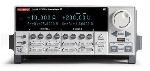 Keithley 2612B-L SourceMeter SMU Instrument,2 channel, No Display (1pA,200V,1.5A DC/10A Pulse)