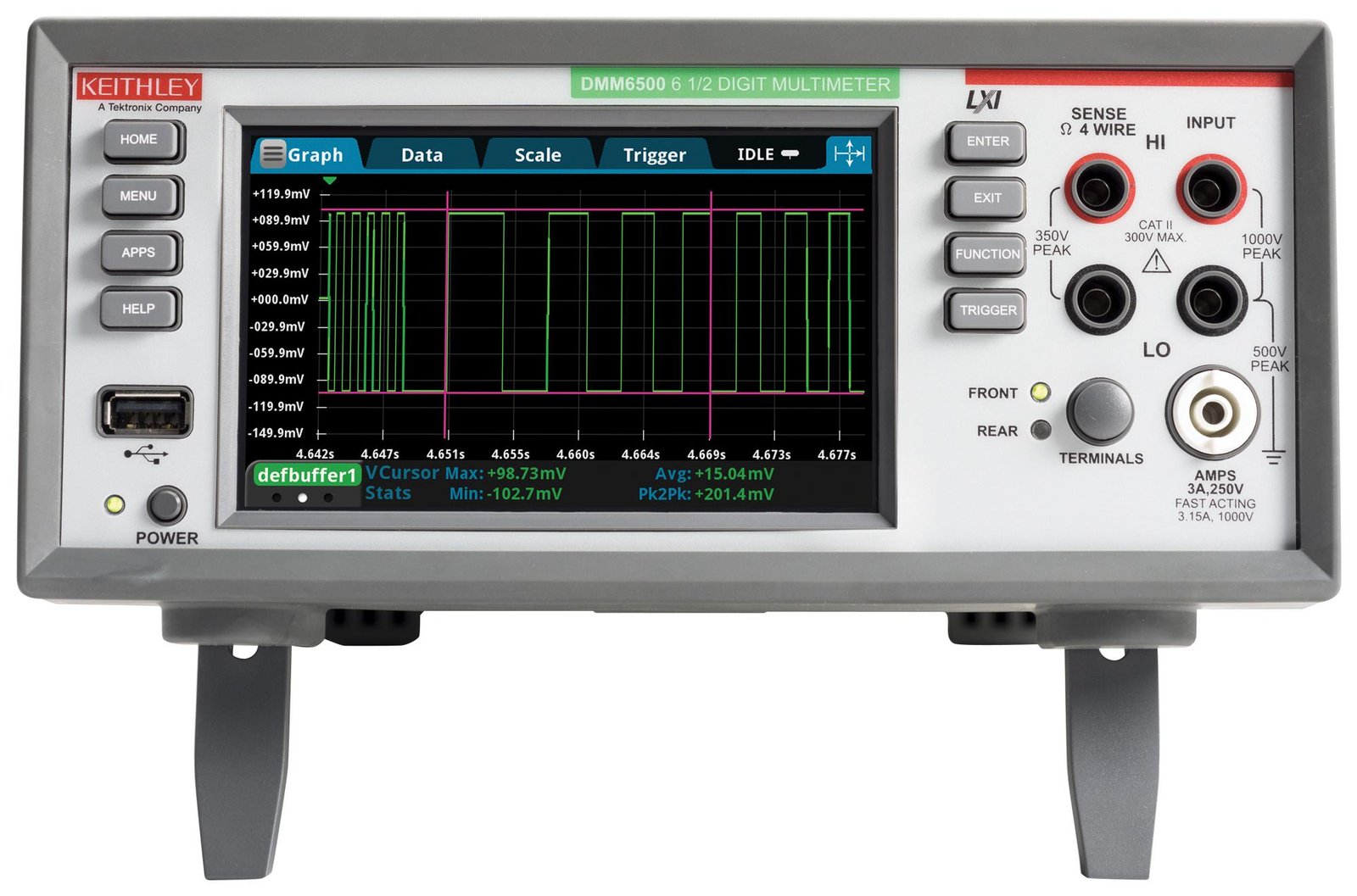 Keithley DMM6500 6.5 Digit Multimeter with Graphical Touchscreen
