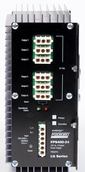 Schneider Electric / Invensys / Foxboro P0922YU FPS400-24 I/A Series DIN Rail Mounted Power Supply
