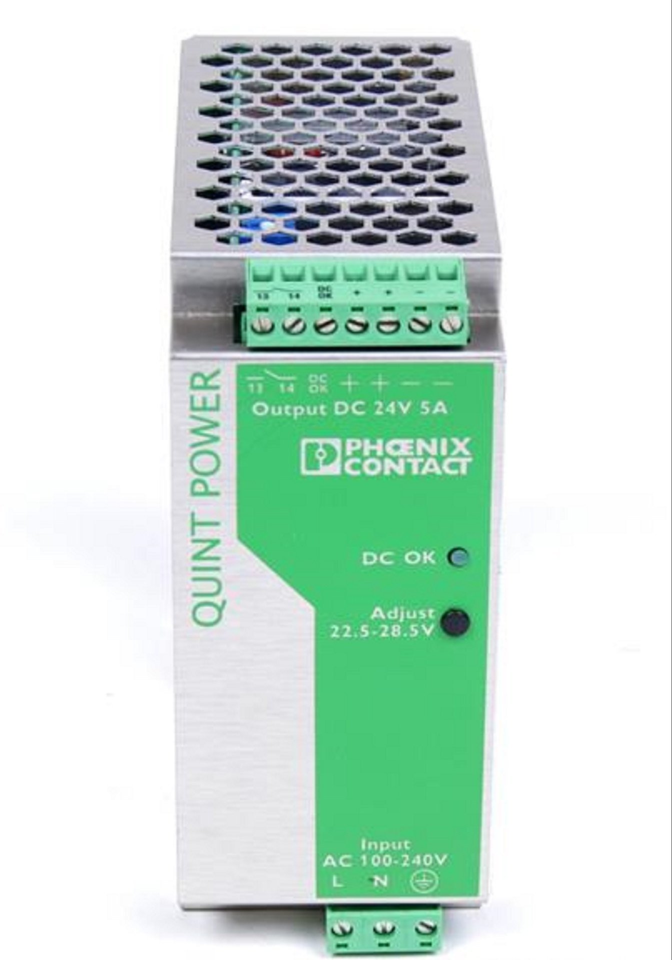 Phoenix Contact Quint-PS-100-240AC/24DC/5 Single-Phase Primary-Switched Power Supply Unit