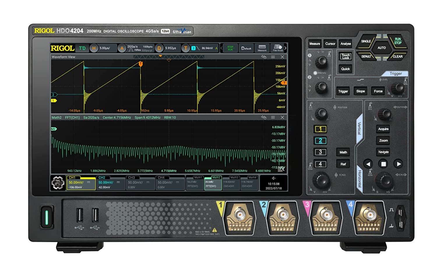 Rigol DHO4804 – 4 Channel Digital Oscilloscope (4 Channel / 800 MHz)