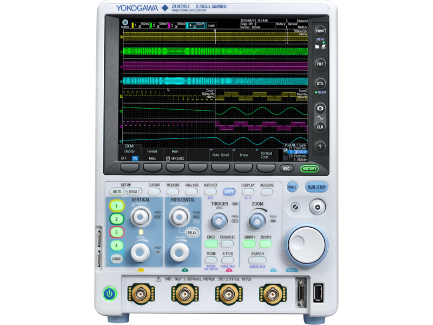 Yokogawa DLM3054 500MHz Mixed Signal Oscilloscope 1 Yokogawa DLM3054 500MHz Mixed Signal Oscilloscope